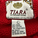 Tiara International Vintage  Christmas Tree Sweater Size Large Photo 6