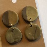 Elegant Bronze Shimmer and Brown Earrings Gold Photo 2