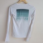 James Perse Standard  V Neck Surf Graphic T-Shirt Size XS Long Sleeve‎ Cotton Tee Photo 2