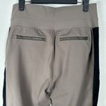 Athleta Venice Velvet Stripe Jogger Pants Womens Medium Athletic Brown Stretch Photo 3