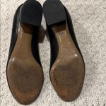 Chloé Chloe Scalloped Lauren Womens 35 Made in Italy Black Leather Heels Photo 7