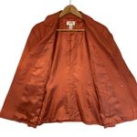 Talbots  Petite Orange Wool Cashmere Blazer Jacket Classic Soft Women's Size 16 Photo 2