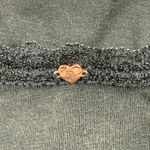 PINK - Victoria's Secret PINK Nation Black Lace Trim Bandeau Crop Top Bra Shirt M Medium READ Photo 2