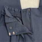 Loft Stylish Navy Blue Paperbag Waist Pants Photo 5