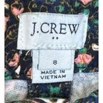 J.Crew ‎ Women's Pants Capri Floral Leaf Printed Skimmer Pants Ankle Crop Sz. 8 Photo 4