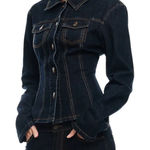 Miss Sixty  vintage Y2K Denim shirt jacket Brink made in Italy small Photo 0