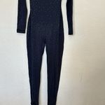 SKIMS SWAROVSKI X  JELLY SHEER LONG SLEEVE CATSUIT |‎ ONYX / M Catsuit Photo 4
