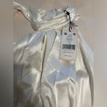 Cinq à Sept Cinq a Sept NWT White Bridal Silk Halter Dress Midi Photo 3