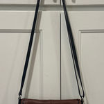 Brighton VTG Brown Black Leather Crossbody Shoulder Bag Buckle Detail Photo 0
