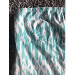 J.Crew  Tub Top Sz 4 Strapless teal ivory empire waist lined side zipper 12643 Photo 2