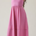 Athleta Elation V-Neck Hybrid Dress Bubblegum Maritima Pink Womens Size S Photo 0