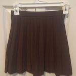 Grey Bandit Brown Pleated Skirt Photo 0