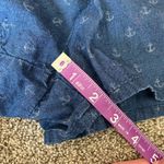 Express Chambray Anchor Print Romper | Size Small Blue Photo 3