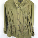 Relativity  Women's Button Down Long Sleeves Field Jacket medium linen anorak Photo 0