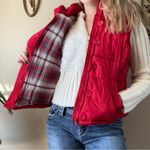 Aeropostale  Red Puffer Vest with Faux Fur Trim Photo 7