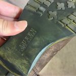 Ralph Lauren Lauren  Dark Brown Suede Combat Boots Photo 2