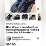 Nike Women's Shoes Sneakers Lunarepic Low Flyknit Running Athletic Size 6.5 Photo 1