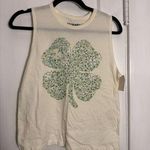 Stranded Cotton Shamrock St Patricks Day Shirt NWT White Size XS Photo 0