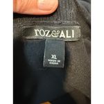 TOZ & ALI Black Cardigan Sweater Sheer Pleated Back Mesh Women's XL Photo 1