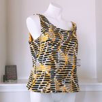Kasper Helix Scuba Crepe Top, Size 12, NEW w/Tag Yellow Photo 1