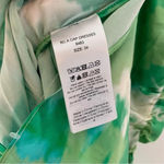 Ganni  Silk Stretch Satin Ruched Mini Dress Lily Green Size 34 or US XS NWT Photo 10