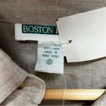 Boston Proper Vintage NWT 100% Natural Linen Shirt Dress: SIZE 8 Photo 3