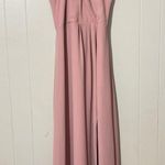 BHLDN   Macro Blush Pink Slit Maxi Gown Bridesmaid Dress Size Medium Photo 1