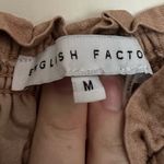 English Factory Mini Dress with Puff Sleeves Taupe Photo 6