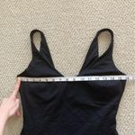 Spanx One Piece Ribbed Swimsuit Black Size Large Full Coverage Like NEW Photo 3