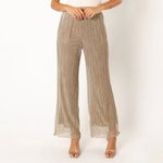 Petal and Pup WALKER PLISSE PANTS - SILVER Photo 4