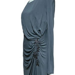 Marchesa Notte Black Long Sleeve Matte Jersey Evening Gown Ruched‎ Size 10 Photo 5
