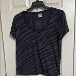 PINK - Victoria's Secret Victoria Secret PINK Women's Black Zebra Print Top sz L Photo 0