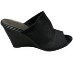 New York Transit Black Wedge Sandal Mules Women's 11 Business Casual Going Out Photo 8