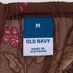 Old Navy  Womens Babydoll Lace Floral Satin Midi Slip‎ Dress Size M Open Back Y2K Photo 4