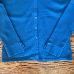 Saks 5th Avenue NWT Saks Fifth Avenue 100% Cashmere Cardigan Sweater Size Small Marine Blue Photo 3