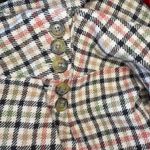 Ann Taylor  size 4 four Burberry style plaid mini skirt with buttons on the side Photo 6