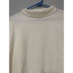 JM Collection  Woman's PetiteXL Ivory Button Sleeve Turtleneck Sweater Lightweigt Photo 2