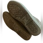 Coach  Thelma Suede Mid-Calf Boots Tan Embossed Buckle Womens 8.5 Shearling Lined Photo 4