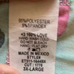 Sew In Love Teal w/ Black & Pink Cheetah Print 3x Women’s Shirt. 2321 Photo 2