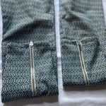 J. McLaughlin  Micro Aegean Link Baxter Blue Patterned Pants Slash Zipper Pockets Photo 10