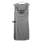 Milano Gray Braided Midi Dress Women’s Sleeveless Casual Cocktail Party Size M Size M Photo 4