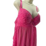 Daisy Fuentes Lace Babydoll Bubble Gum Pink Plus Size 2X Womens Photo 1
