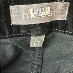 DL1961 Chrissy Ankle Black Velvet Button Fly Skinny Jeans Size 27 Photo 6