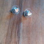 Champagne Heart Simulated Diamond Sterling Silver Stud Earrings Photo 5