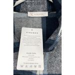 KIRUNDO‎ Black White Women's Flannel Plaid Shirts Jacket Shacket Knee Length Photo 4