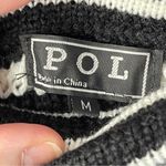 POL NEW‼️ Black & White Striped Crochet Midi Skirt, Medium Photo 5