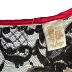 Victoria's Secret  Red Black Satin Lace Silk One Piece Teddy Photo 6
