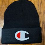 Champion Inspired Black Beanie Photo 0