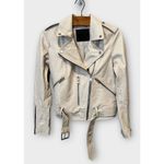 ALLSAINTS  Belfern Leather Biker Jacket Size US/4 Photo 5