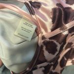 Pink and brown animal print corset tank top size medium Photo 5